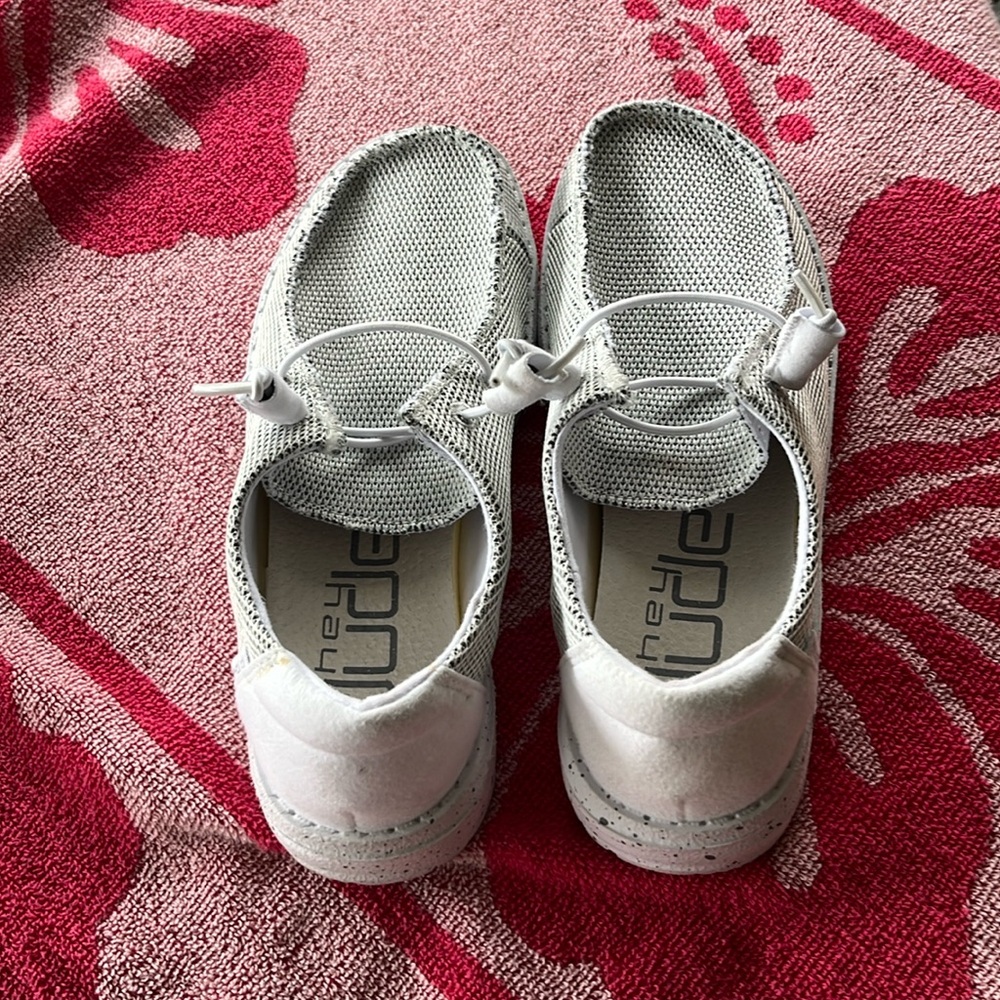 Worn once-big girl’s size 5 Wendy Hey Dude’s